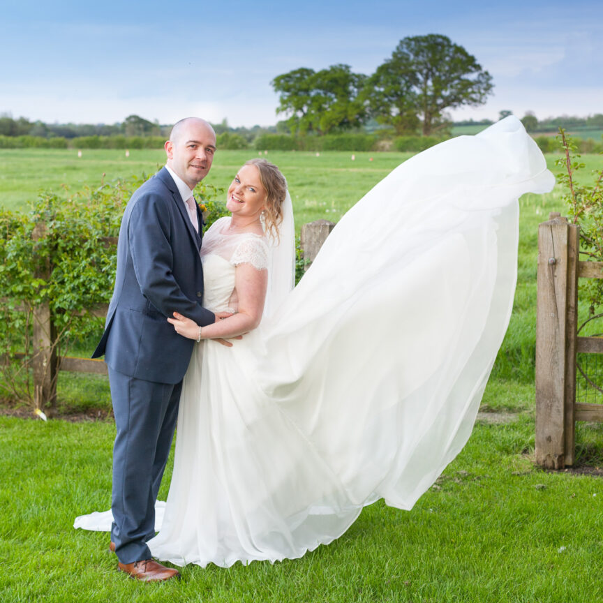 Bride and groom outdoors - Wedding Photography - Walsall Wolverhampton and West Midlands - Jo Buckley Photography